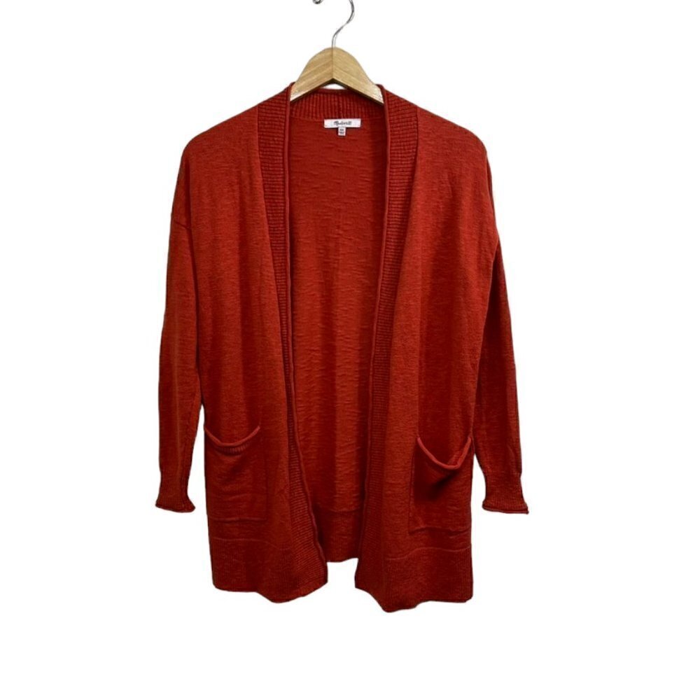 Madewell Burnt Orange Cardigan, XS